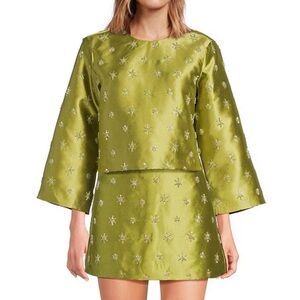 Chelsea and violet green sequin top